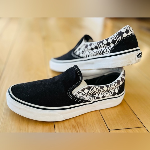 Vans Black and White Slip-On Sneakers, WOMENS SIZE 8.5, Super Clean & NICE - Picture 8 of 12